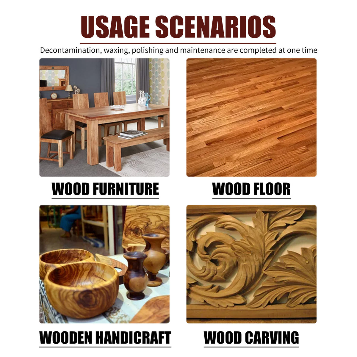 Floor wood cleaner, furniture oil wood polishing agent