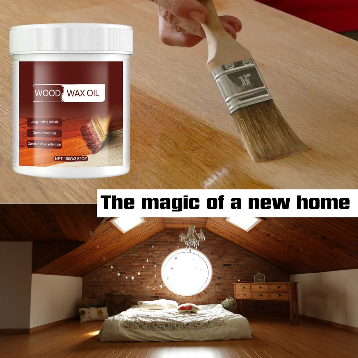 Floor wood cleaner, furniture oil wood polishing agent