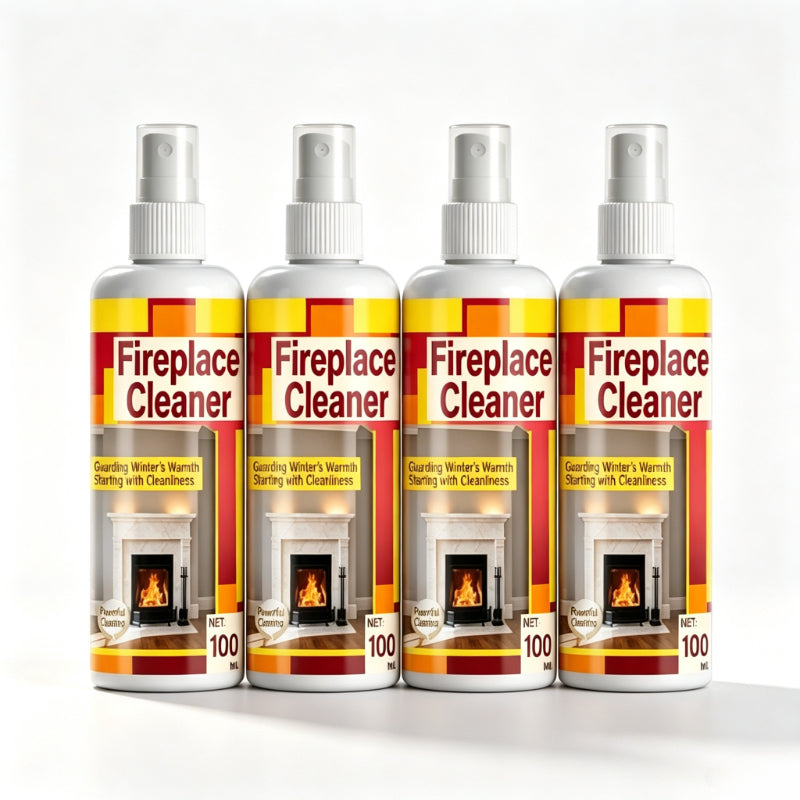 Fireplace glass cleaner for smoked black ceramic tile glass 100ML