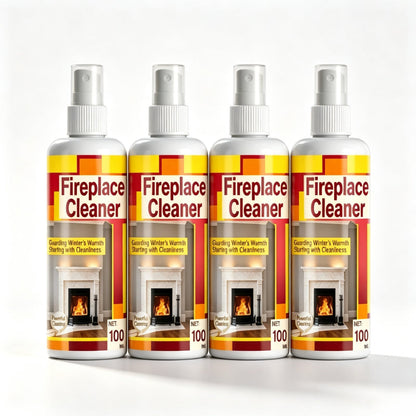 Fireplace glass cleaner for smoked black ceramic tile glass 100ML